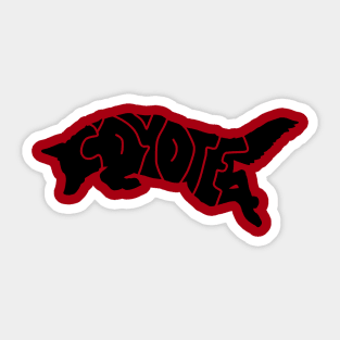 Coyote Font Sticker